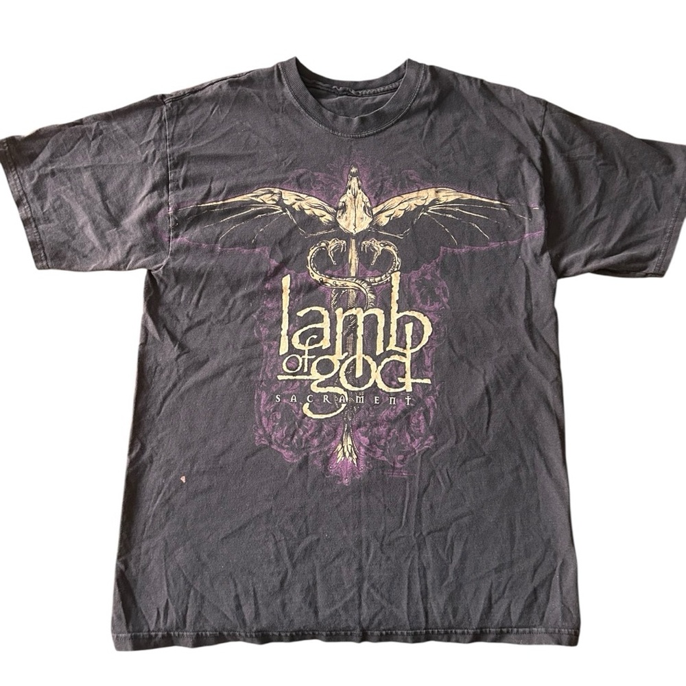 Vintage Lamb of God metal band t-shirt Size S/M